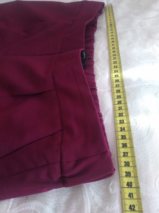 Pantalon chic dame, pe bordo