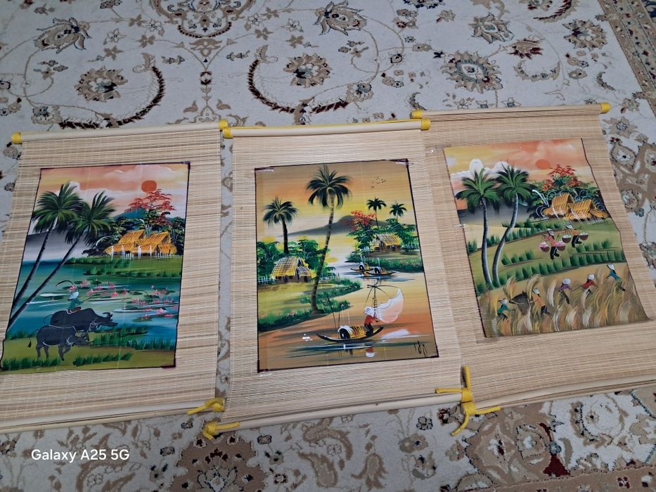 Картина на основе бамбука с Юго Восточной Азии