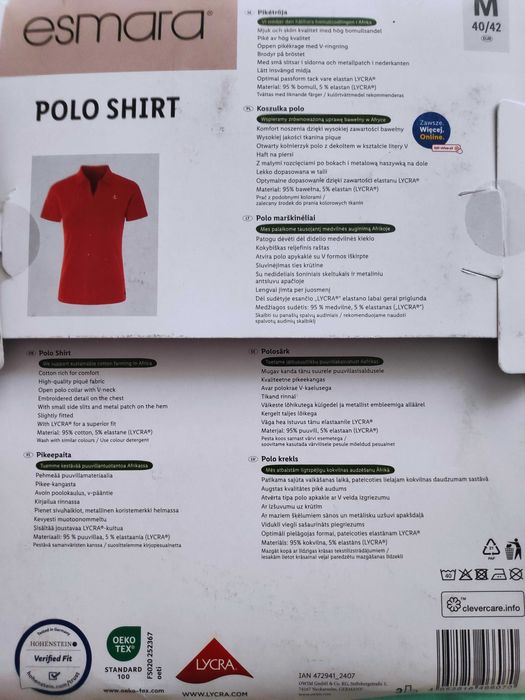 Tricou polo Esmara M