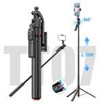 Selfie Stick AI Face Tracking – 360° Automată, Gimbal Trepied