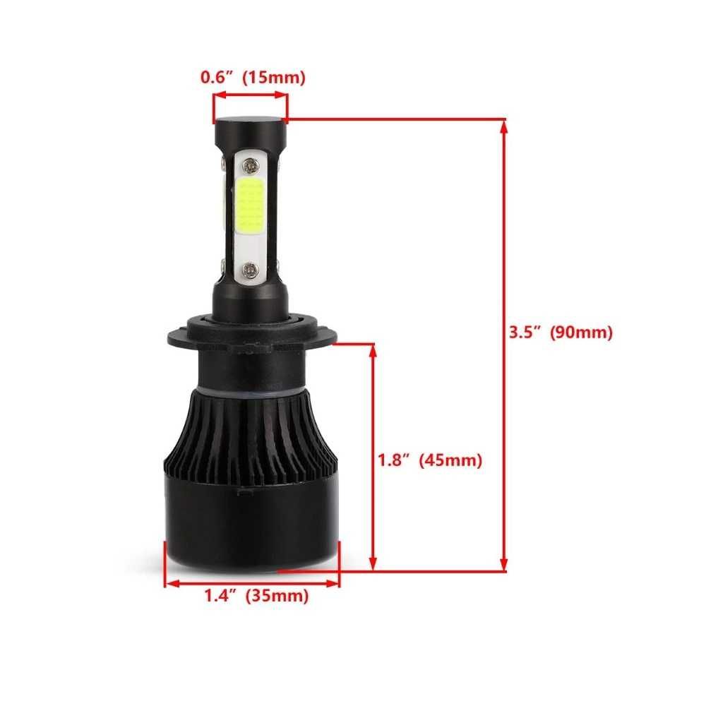 Oslamp Hi lo Car LED Bulbs H7 H4 100W 8000LM 6500K /Лед крушки Х7 Х4