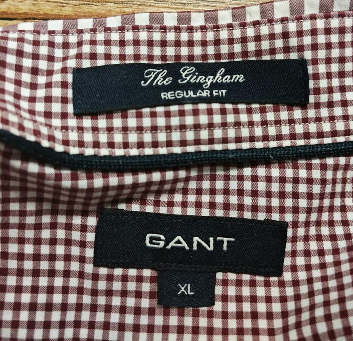 GANT Карирана мъжка риза с дълъг ръкав размер XL