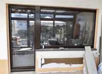 USA TERASA balcon lemn geam termopan H 220 x L 94 Germania
