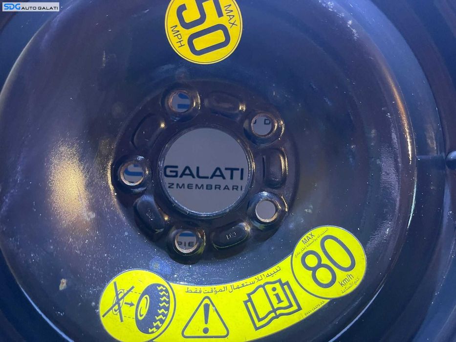 Roata Janta Tabla Rezerva Slim T125 90 16 R16 Ford Mondeo MK 4 2007 - 2014 Cod 8V41-1A479-AA