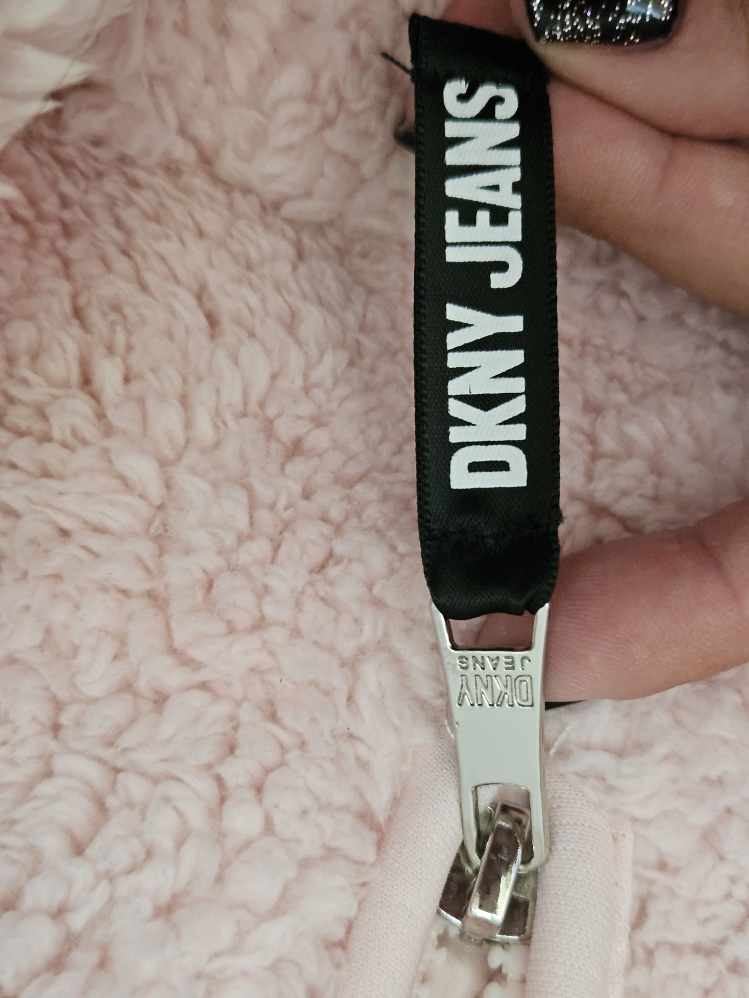 Hanorac DKNY Jeans marime 12L roz pudra