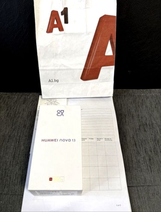 КАТО НОВ 256GB Huawei Nova 13 Гаранция от A1 до 2027г. Black | Черен