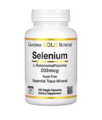 California Gold Nutrition Selenium 200mcg 180 veggie capsules Селен