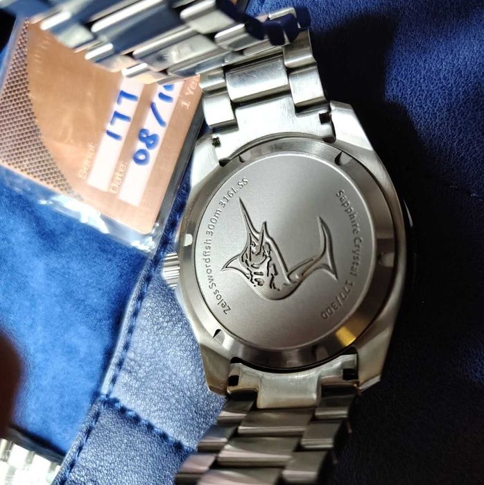 Zelos automatic 42mm Midnight blue, 300м дайвър, сапфир, керамика