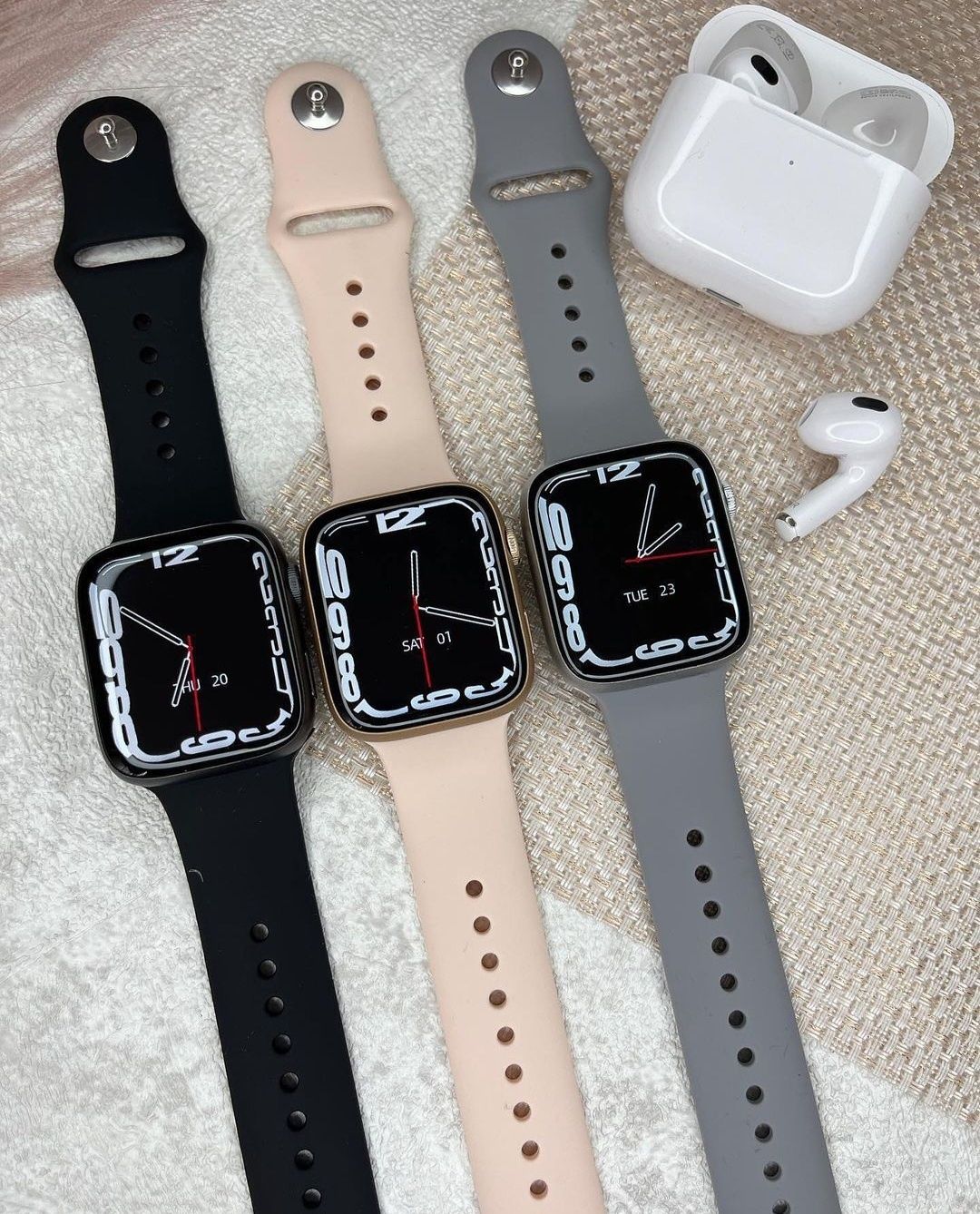 + ПОДАРОК! Смарт часы Apple watch 8 + серый ремешок в подарок