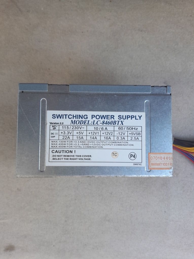 Блок питания для компьютера 450W 2 Sata 5 Ide
