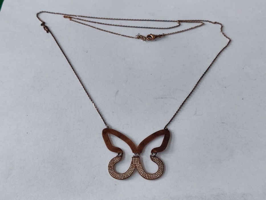Сребърно колие пеперуда Sezgin 925