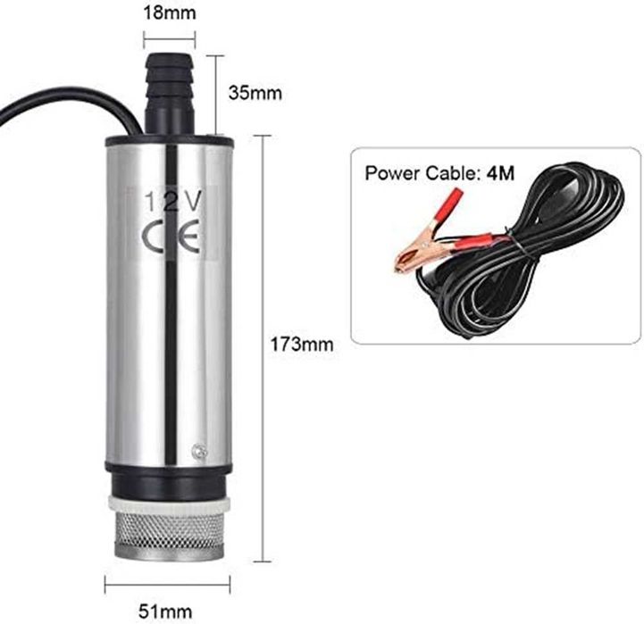 Електрическа потопяема помпа за Течности/Гориво 12V - 30л./мин.