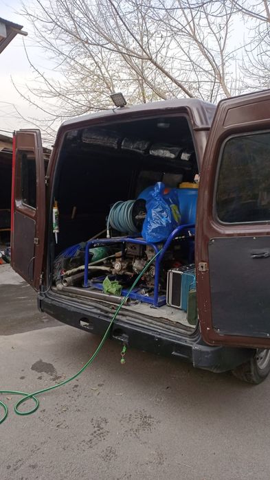 Прочистка канализации, гидродинамическая промывка канализации