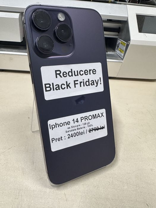 Iphone 14 pro max / 128 gb / 100% baterie / Reducere Black Friday!