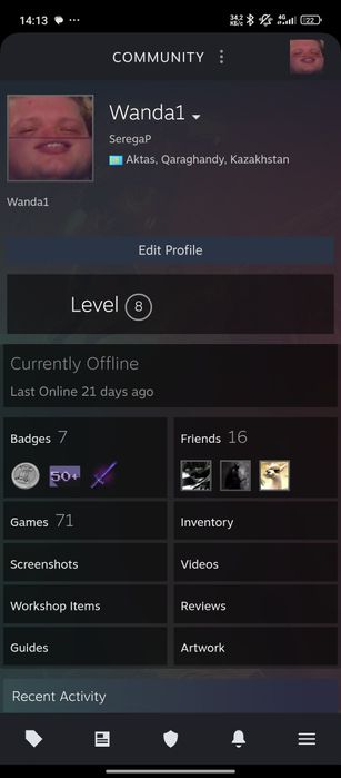 Продаю аккаунт стим