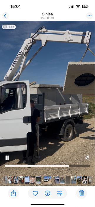 Iveco daily 65C15 basculabil cu macara RAR efectuat