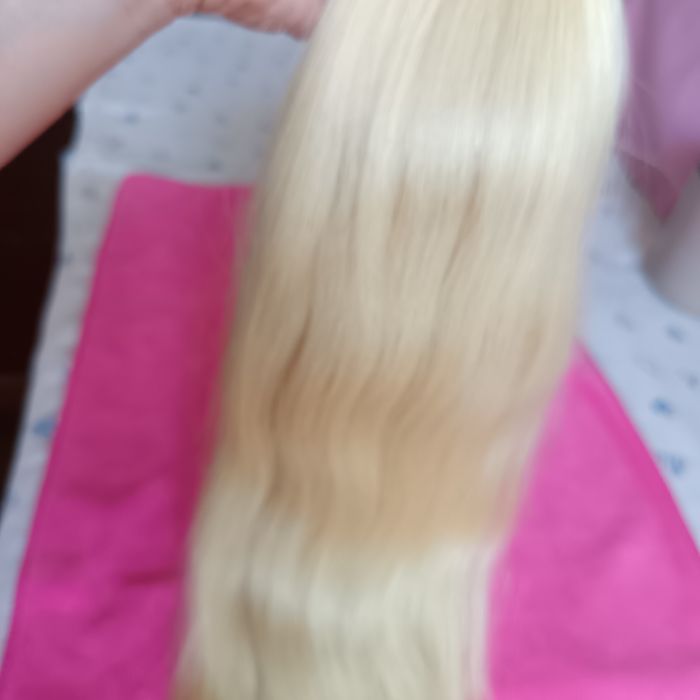 Натуральные волосы, блонд 60см шикарные