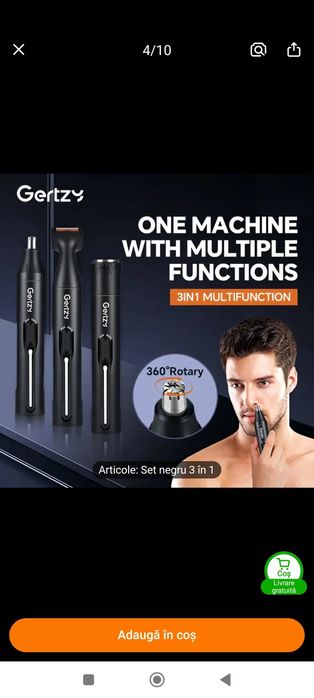 Aparat pentru par 3 în 1 Gertzy