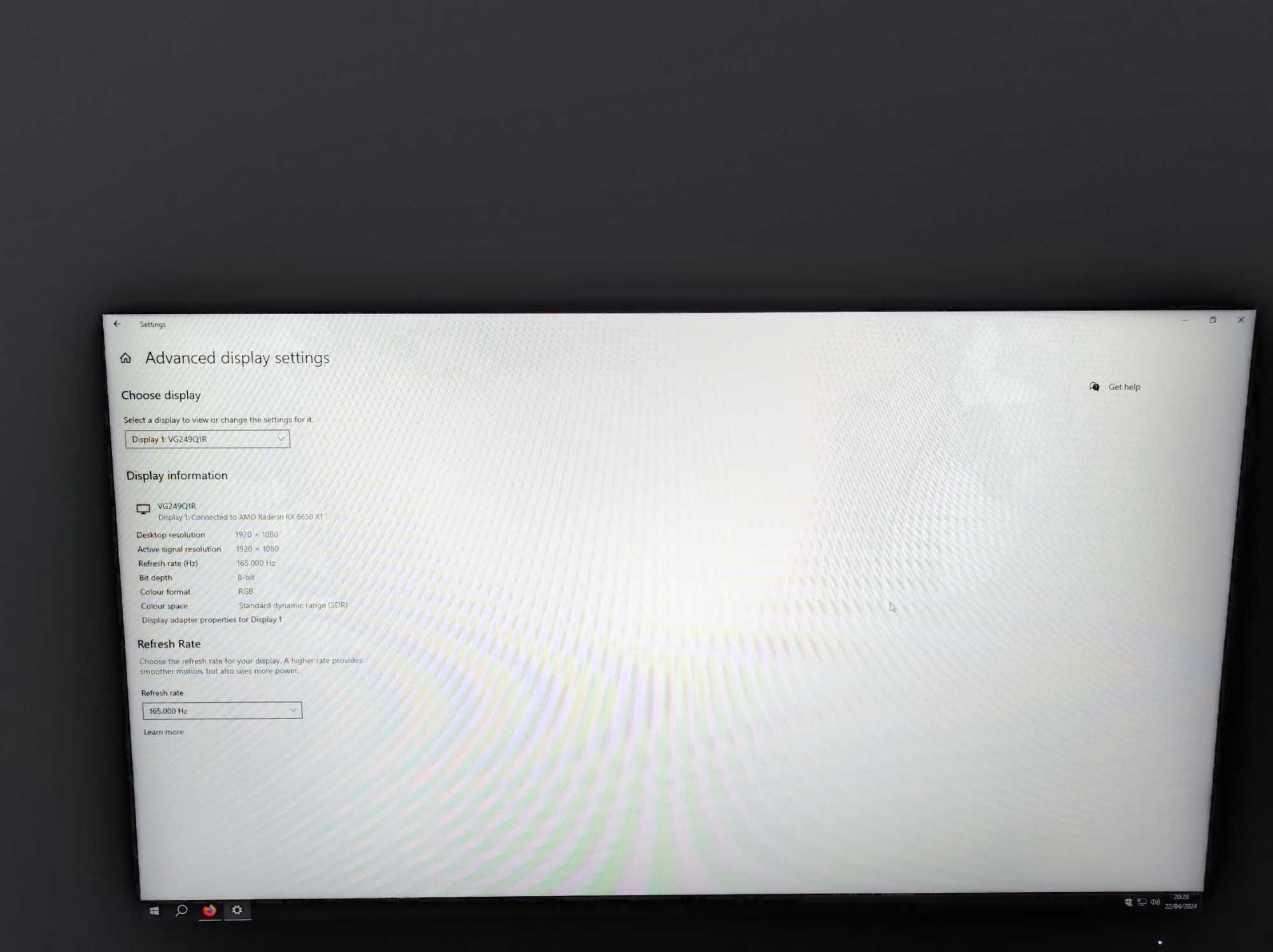 Vand monitor IPS Asus TUF VG249Q1R 1920x1080 165HZ