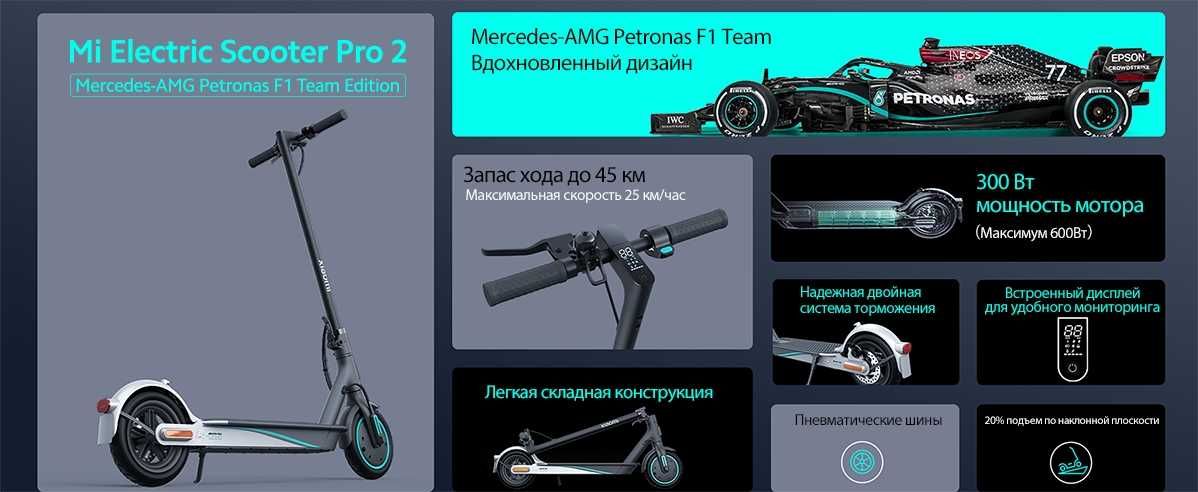 Xioami Электросамокат Mi Electric Scooter Pro 2