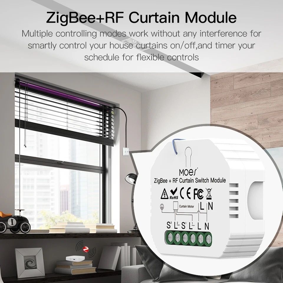 Смарт модули Moes – WiFi и ZigBee (димер, ключове, завеси)