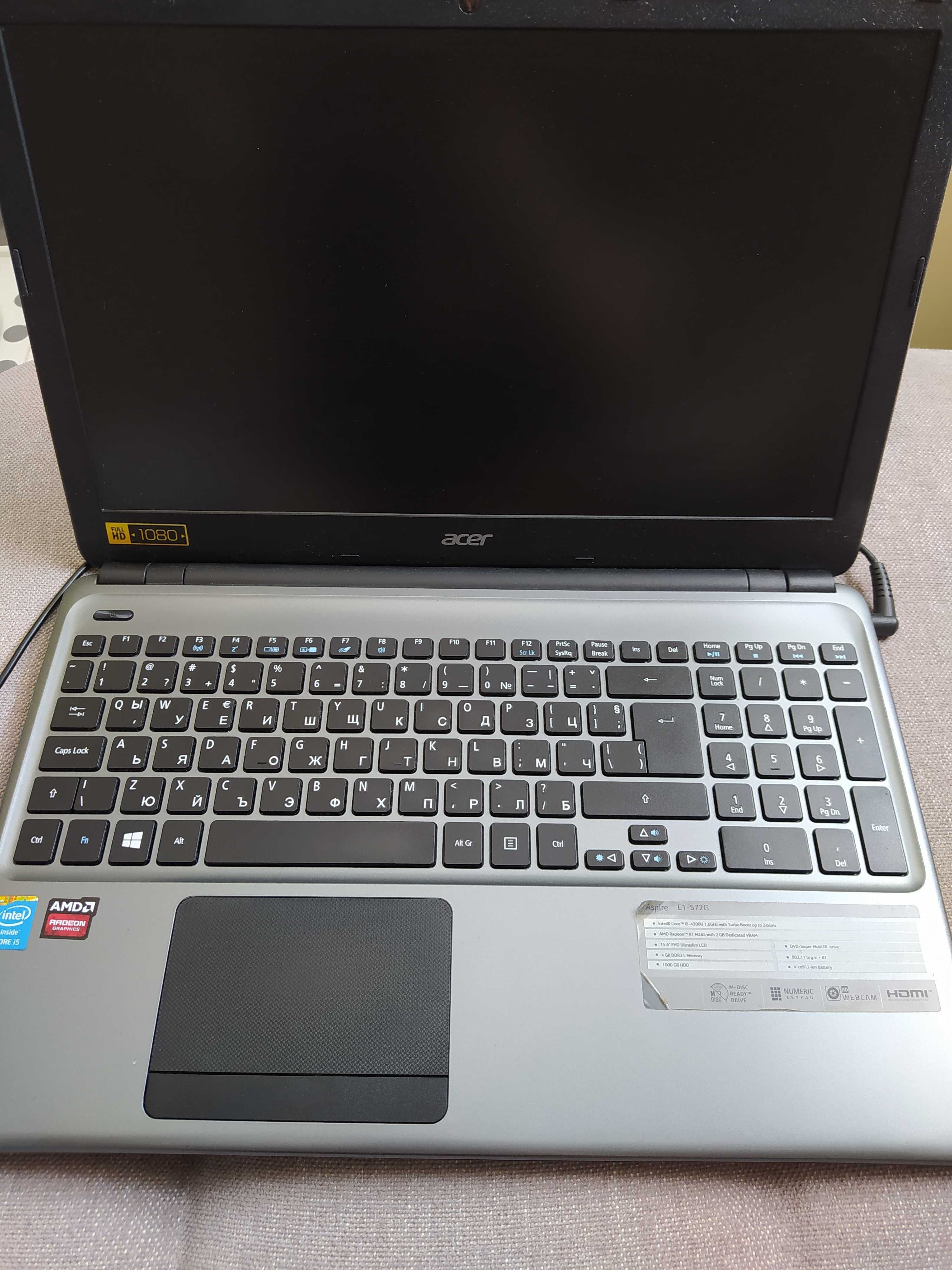 Лаптоп Acer Aspire e1-572g