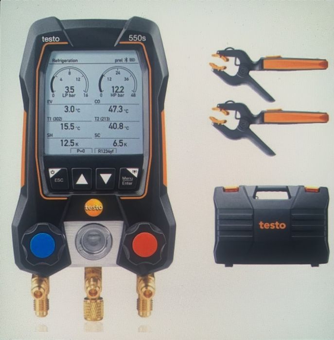 Baterie manometre testo 550s 05645502 clesti wireless geanta nou