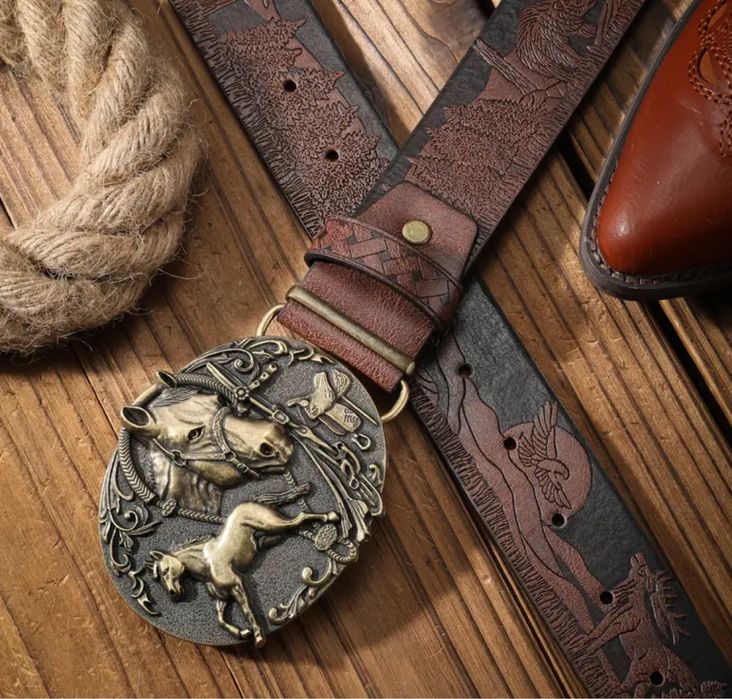 Curele cowboy din piele ecologica