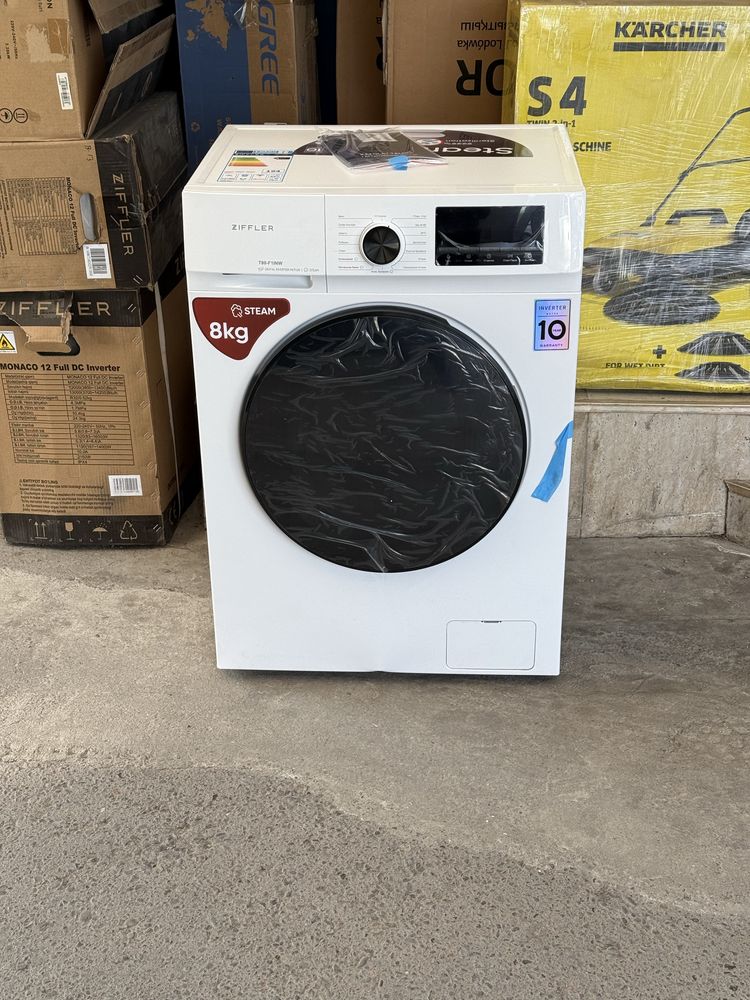 Kir yuvish mashinasi Ziffler T80-F1INW 8 kg Inverter
