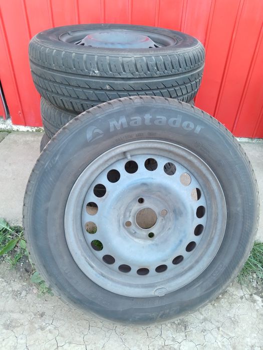 Jante tabla Opel Astra g R15 cu anvelope de vara