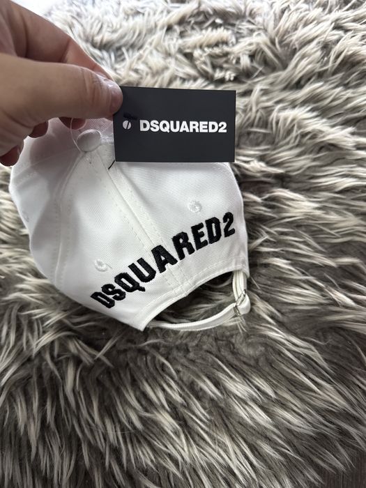 Sapca Dsquared2 alba Red Flag Premium