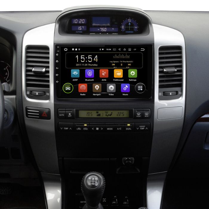 Navigatie Toyota Prado Land Cruiser 120 ( 2003 - 2009 ) Camera Gratis