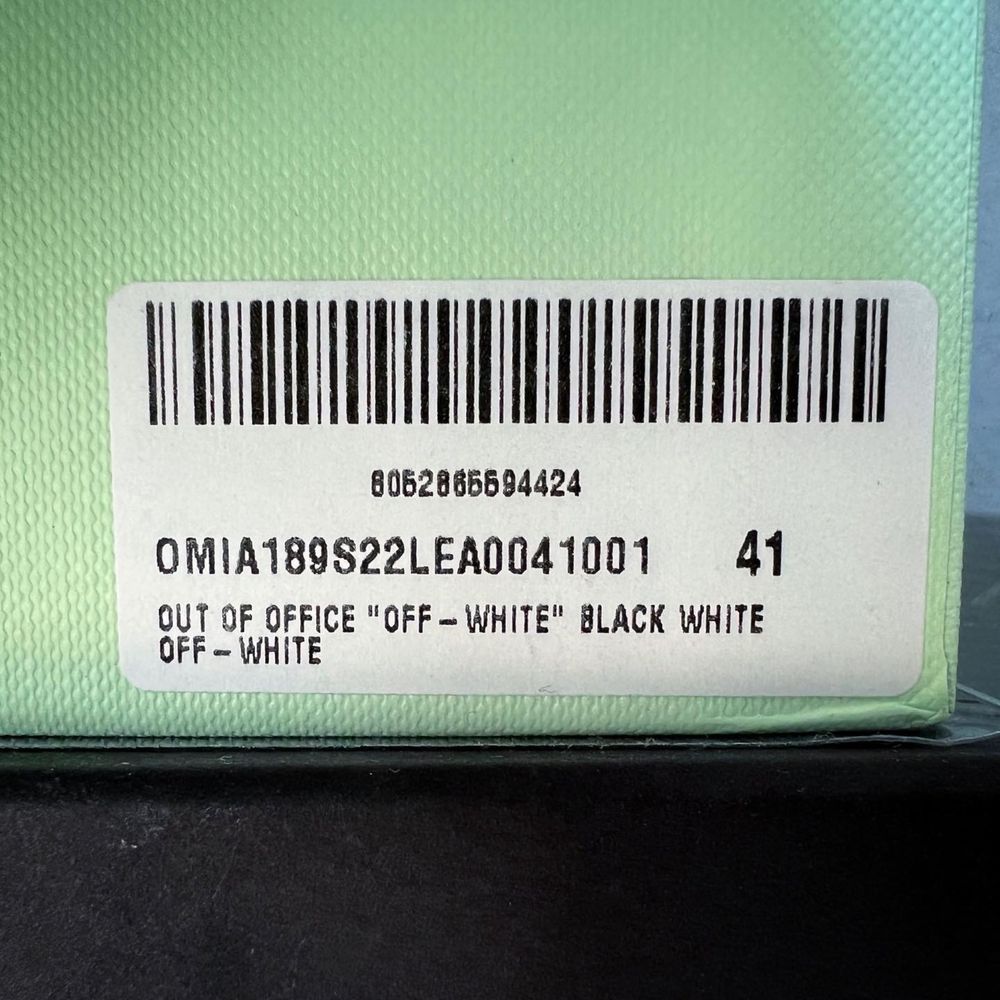 Off-White Out of Office Logo Print Black 41 (balenciaga versace)