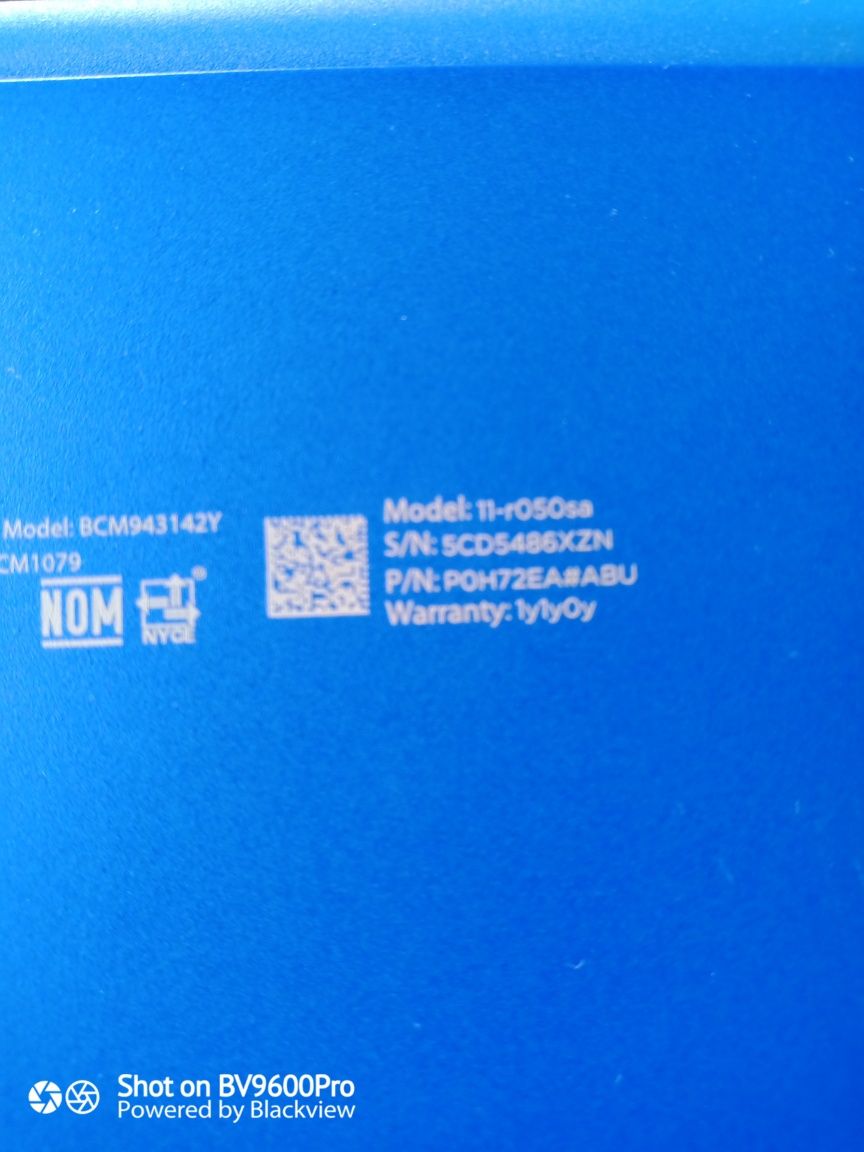 Notebook HP model: 11r-050sa