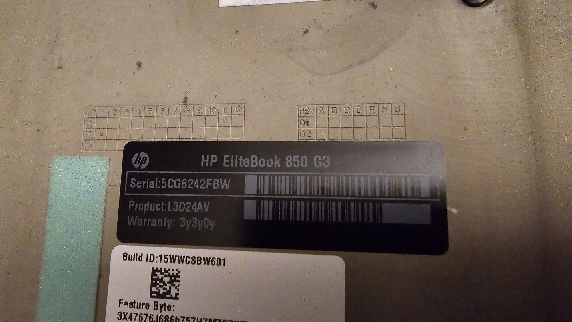 Laptop HP 850 G3