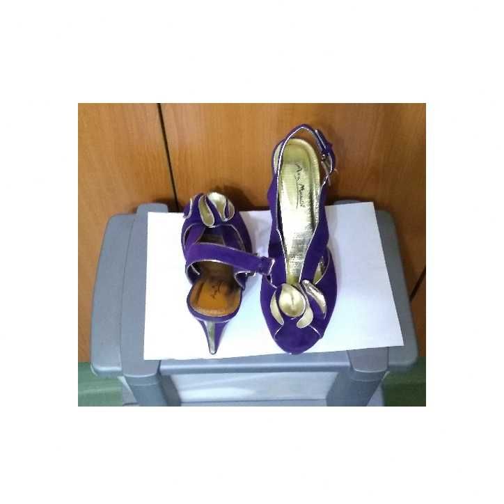 Pantofi/Sandale Anne Michelle UK elegante ,mov, toc inalt
