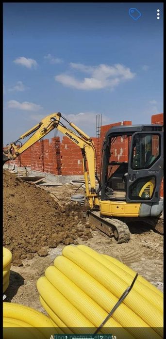 Închiriez mini excavator 3t și camioneta basculabila Prahova și Ilfov