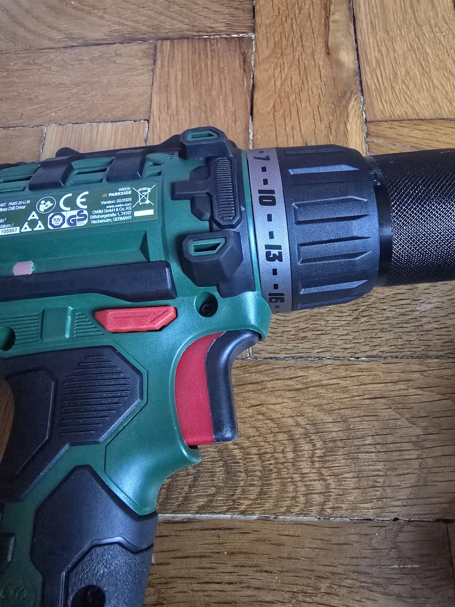 Акумулаторна бормашина Parkside, 20V, 1400 об/мин, 45Nm Чисто нова!