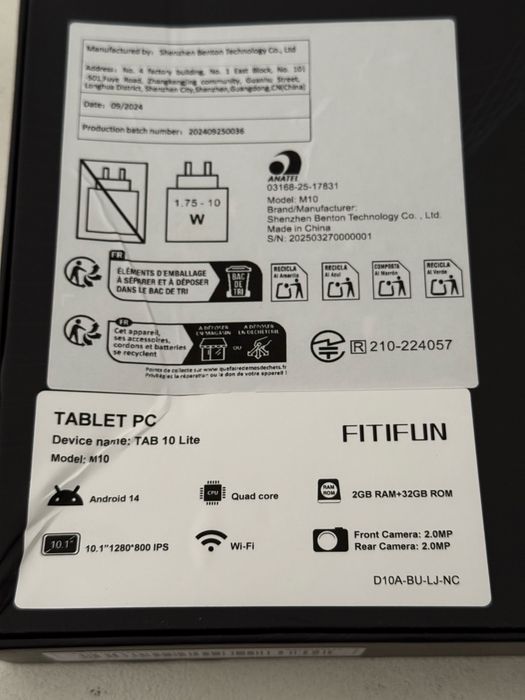 НОВ Таблет 10-инчов с Android 14