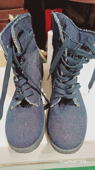 Дънкови боти, размер 38