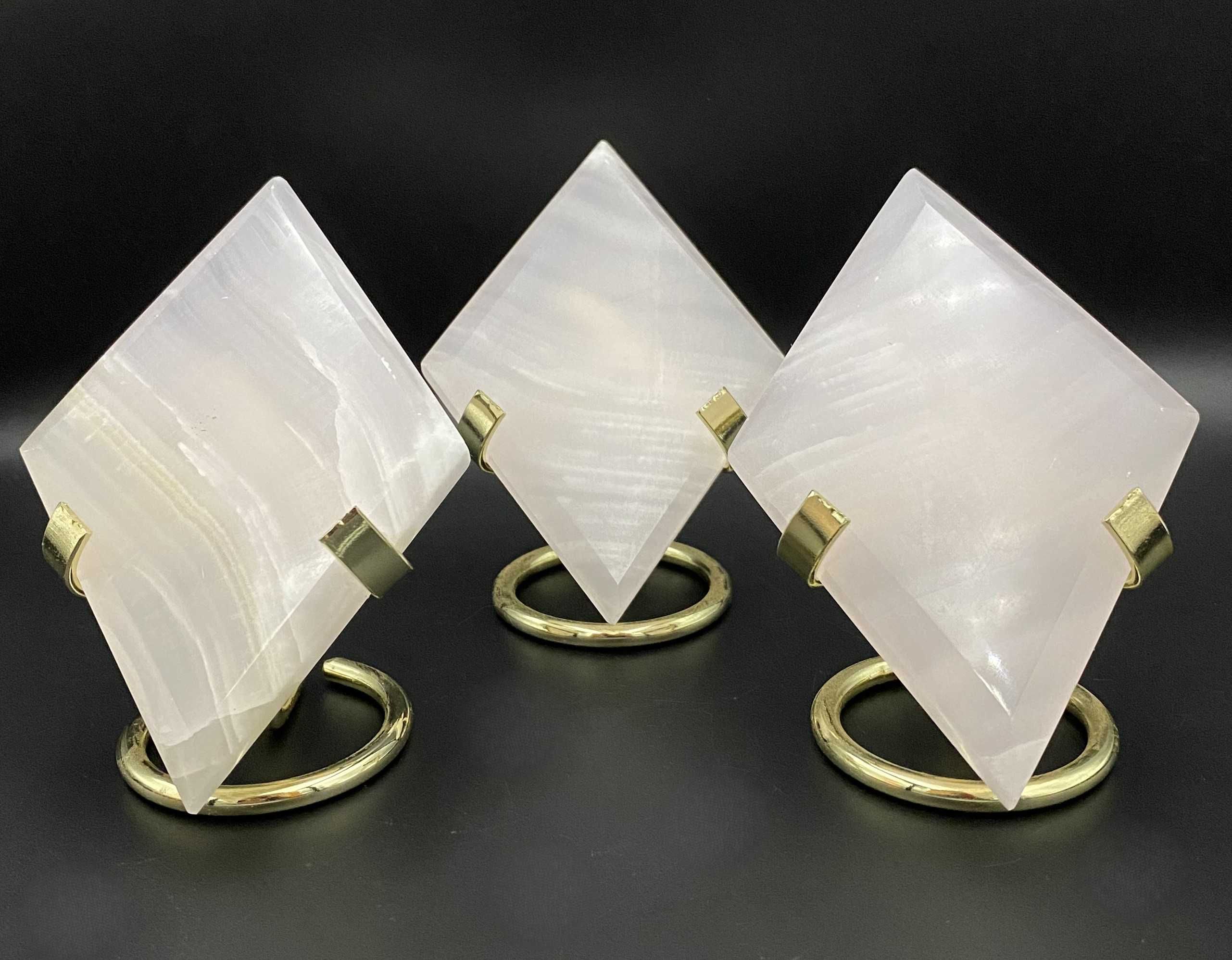 Cristale/Minerale - Jad Roz - Set romburi piatra semipretioasa