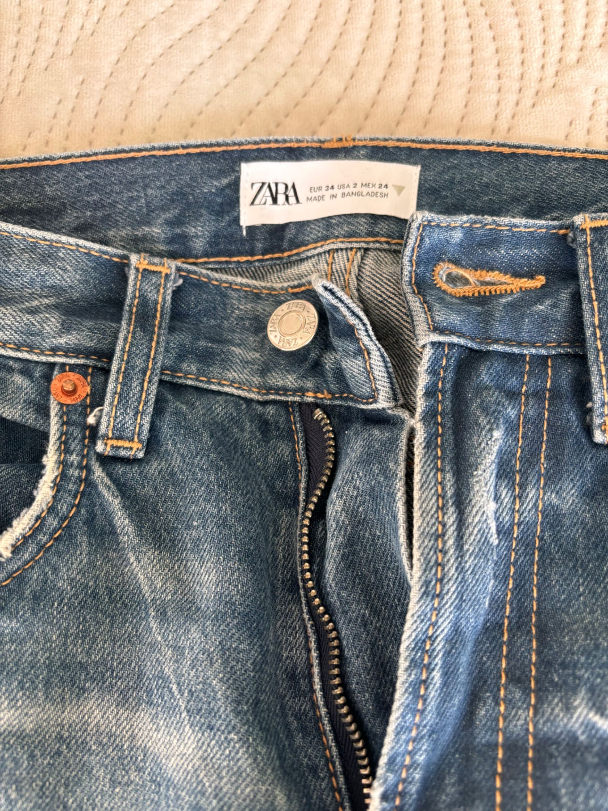 Jeans Zara talie înaltă 34