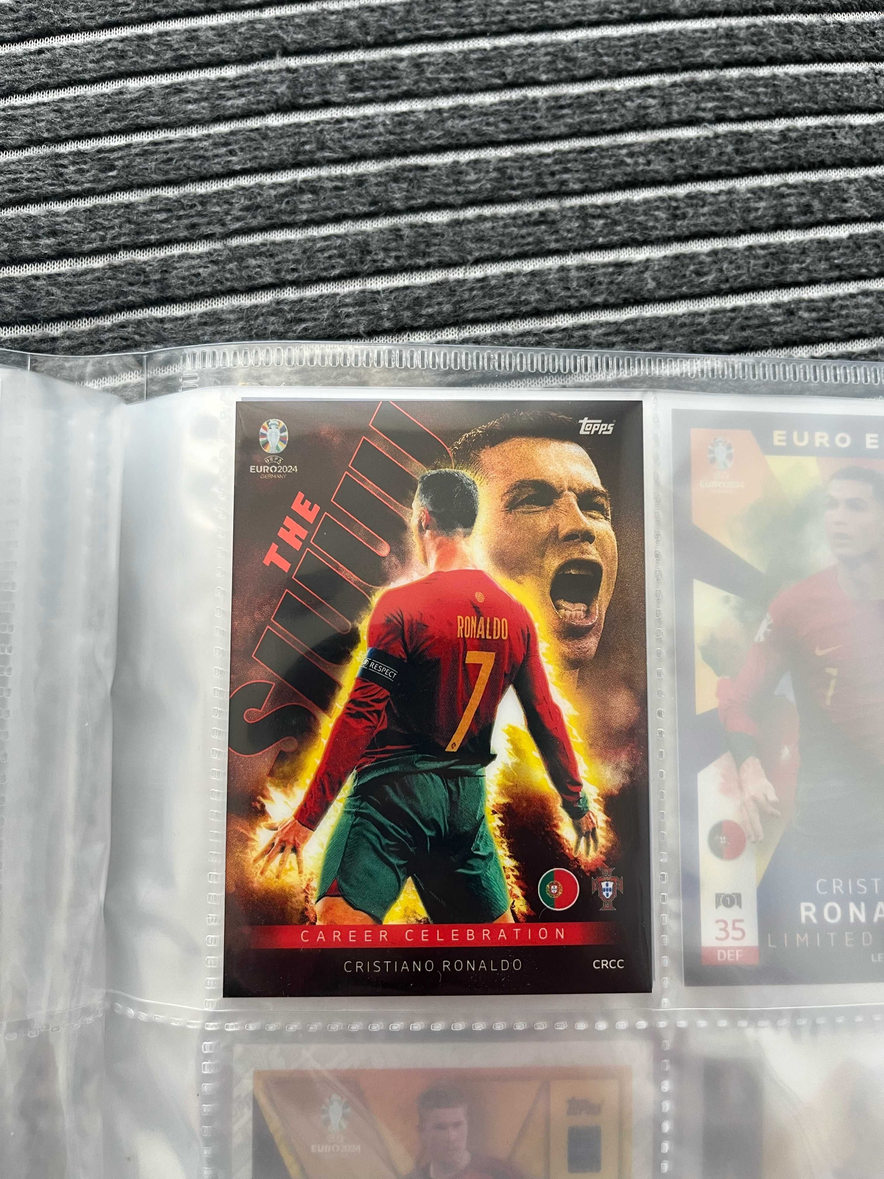 MEGA ULTRA-RARE Cristiano Ronaldo - Match Attax EURO 2024 Карта