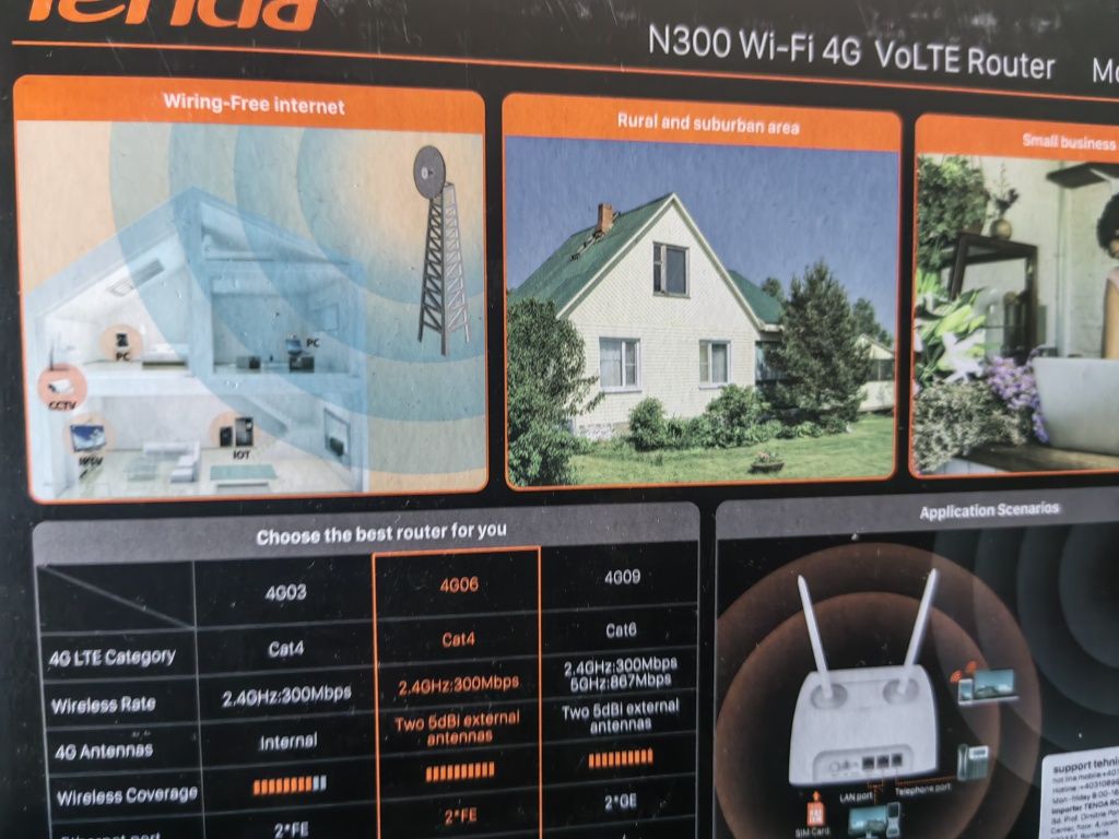 Router wi-fi tenda 4g !