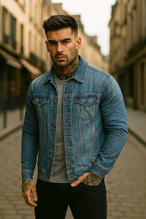 Мъжко дънково яке PULL&BEAR