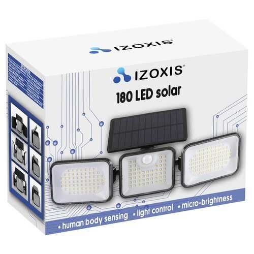Соларна градинска лед лампа със сензор за движение 180 LED Izoxis