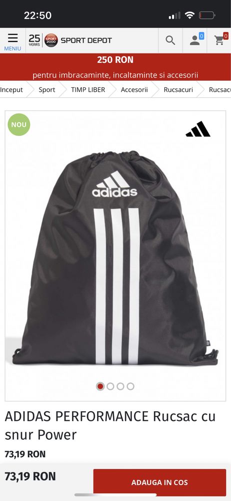 Rucsac adidas performance negru