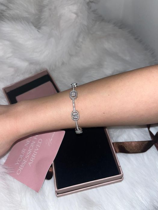 Bratara cu pietre swarovski placata cu argint 925