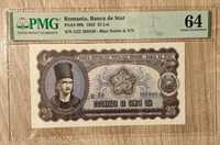Redus! Bancnota 25 lei 1952 gradata PMG 64 pret redus