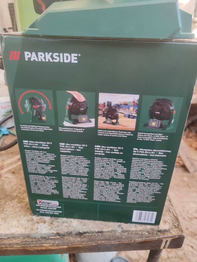Акумулаторен вентилатор парксайд./parksaid